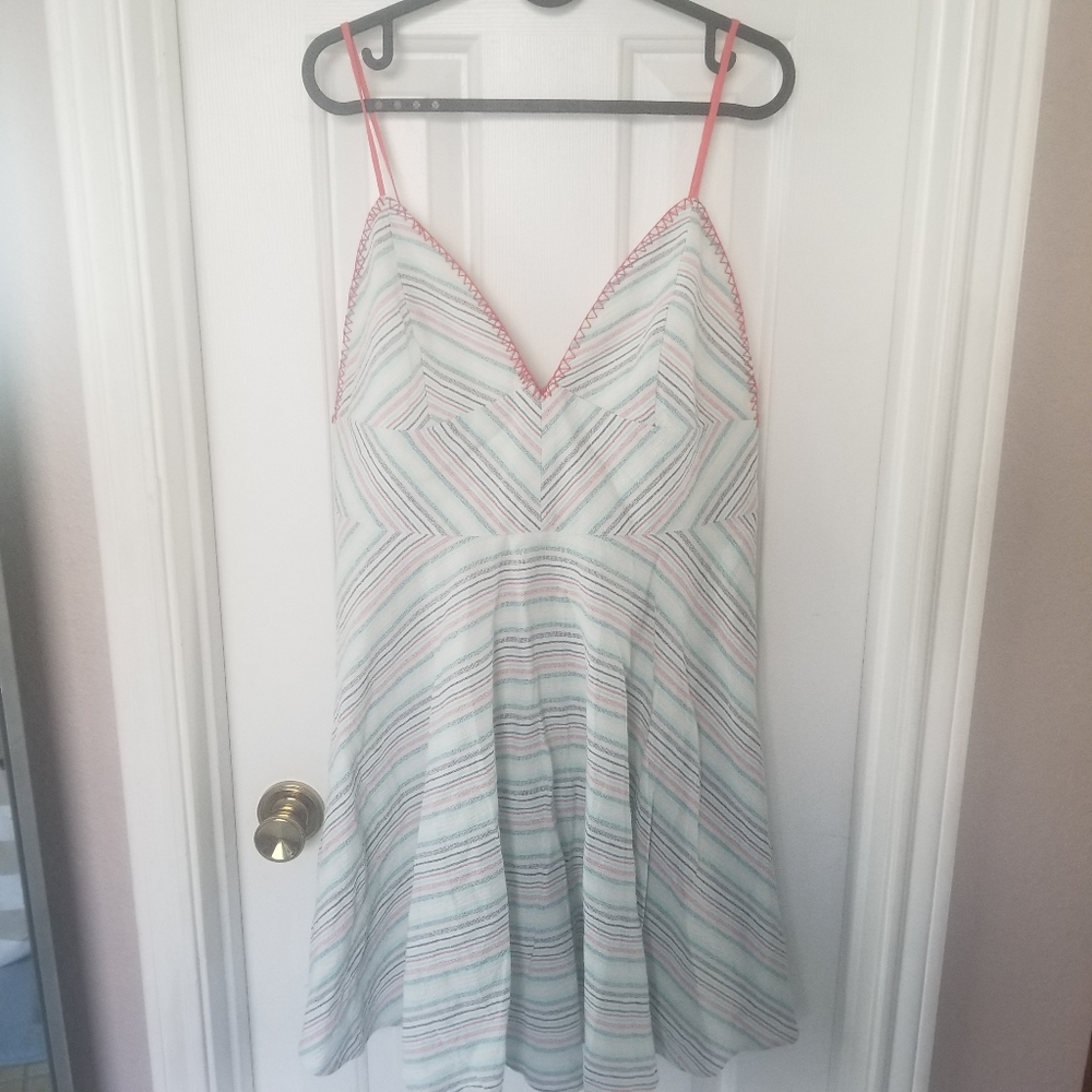 Anthropologie linen dress